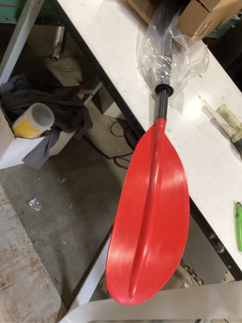 Condition photo showing Good Condition for oceanbroad kayak paddle 86in/218cm, 90.5in/230cm, 95in/241cm alloy shaft kayaking boating canoeing oar with paddle leash red 95''- 1 paddle