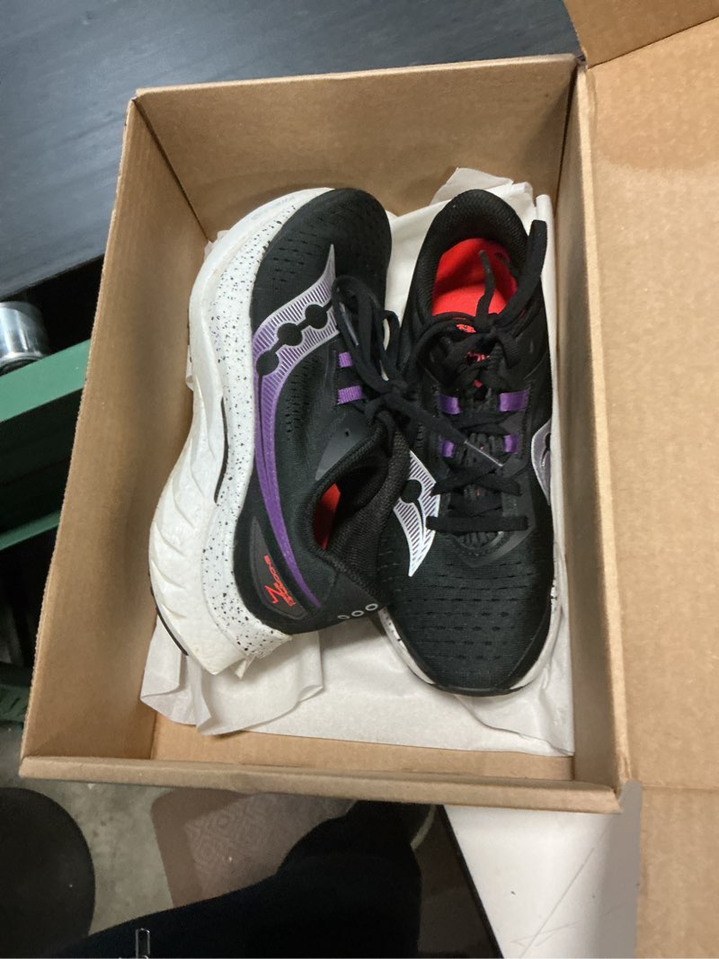 Condition photo showing As Is for saucony women's endorphin speed 4 6.5 black