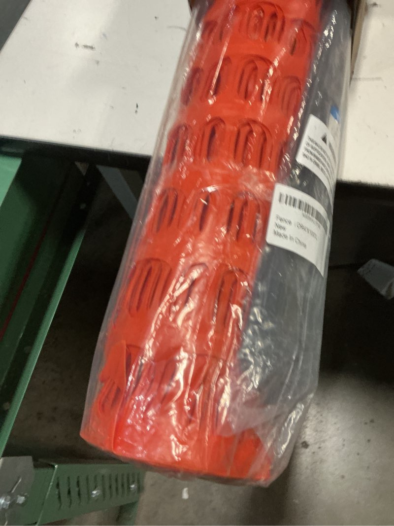 Condition photo showing New/Like New for potatolife plastic mesh fence safety fence, 4'x100' roll with 100 zip ties, resuable temporary netting for garden fencing, construction, snow fencing, animal barrier, poultry, deer, patio, orange 8.73 lb/roll orange