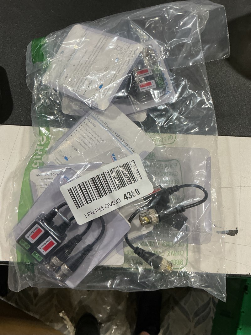 Condition photo showing Good Condition for video balun connectors 8 pairs cat5 hd mini cctv bnc passive video balun transceiver cable for bnc male cable via cat5/5e/6 twisted pair transmitter cctv security camera system