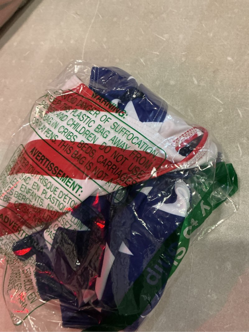 Condition photo showing New/Like New for zando athletic modest bathing suit for women one piece crisscross back - full coverage swimsuits for teens adjustable straps small american flag