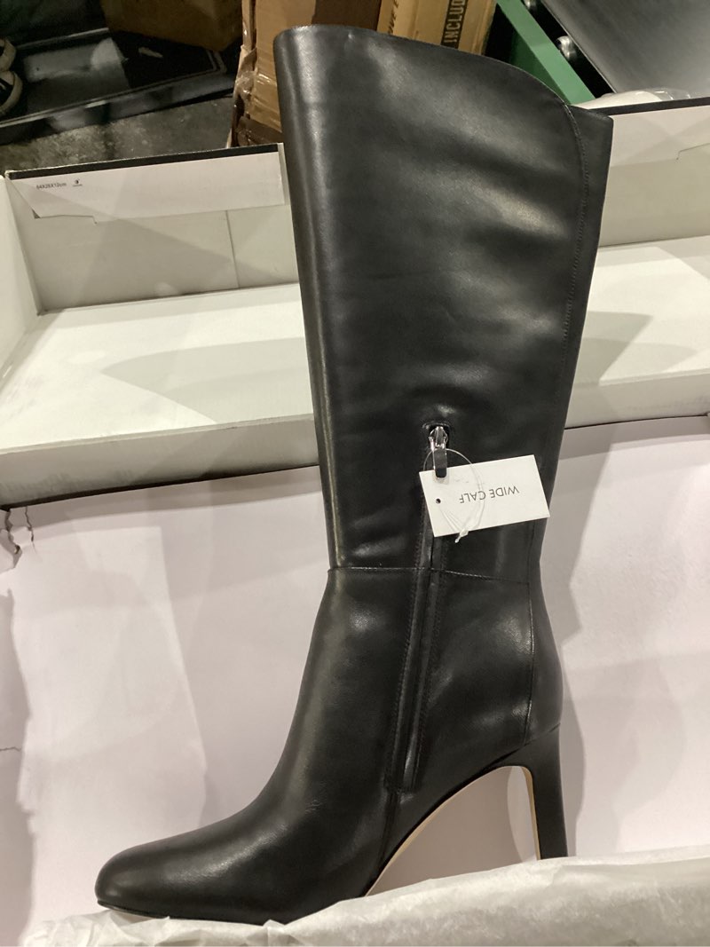 Nine West Women's Sancha Wide Calf Boot, Black 001, 9