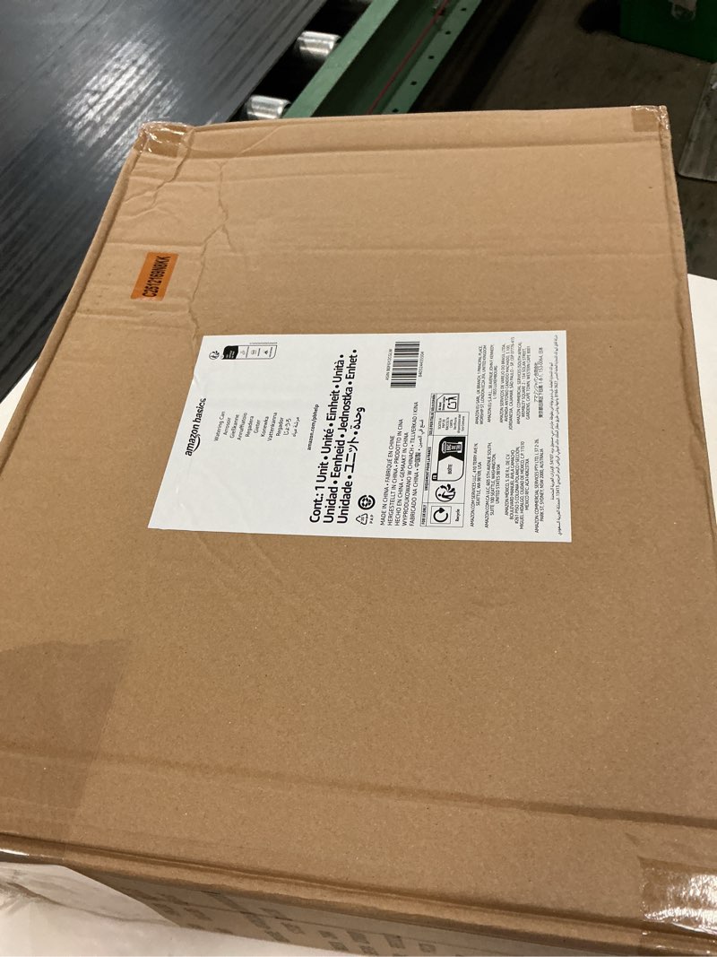 Condition photo showing New/Like New for amazon basics, watering can, black, 2.64 gallon capacity