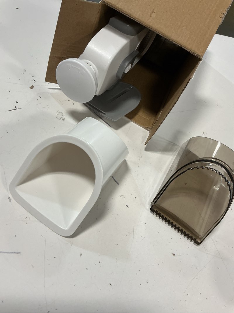 Condition photo showing As Is for supmakin safe mandoline slicer for kitchen, potato slicer for chips, vegetable & food cutter,thickness adjustable 0.1-8 mm, kitchen faster slice artifact (only slicer) (just slicer) grey
