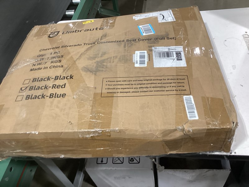 Condition photo showing Good Condition for Umbrauto Custom Seat Covers for Silverado, Waterproof Nappa Leather Full Set Seatcovers for Chevy Si