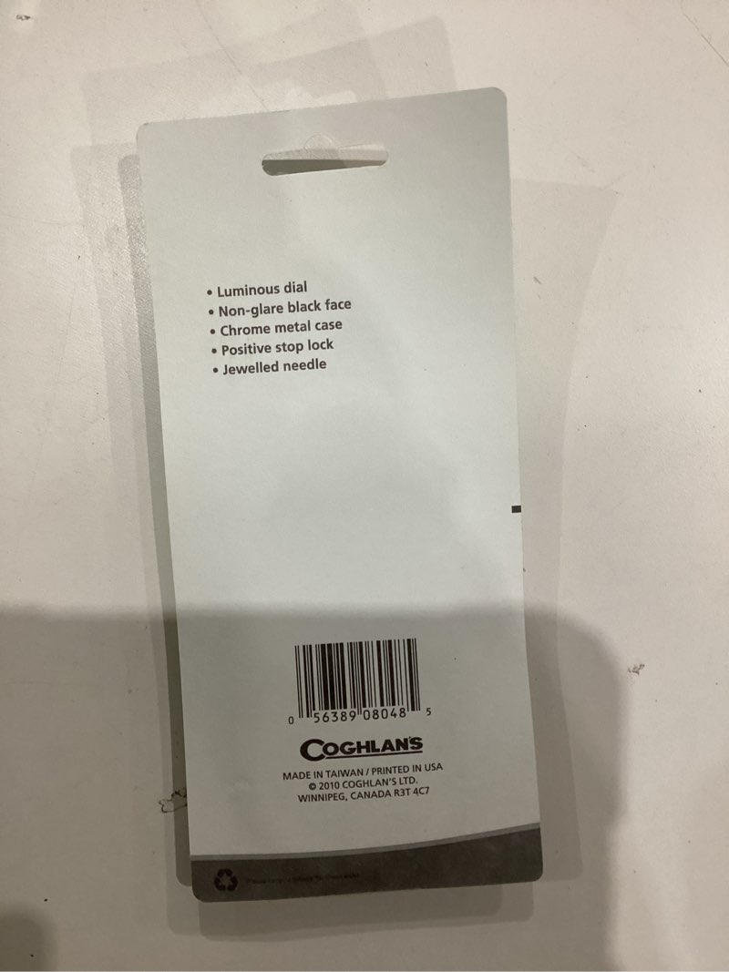 Condition photo showing As Is for Coghlan’s Outdoor Compasses – Lightweight, Durable Navigation Tools for Hiking, Camping, Orienteering & Survival with Map, Wrist, Lensatic, LED, and Carabiner Options One Size Pocket