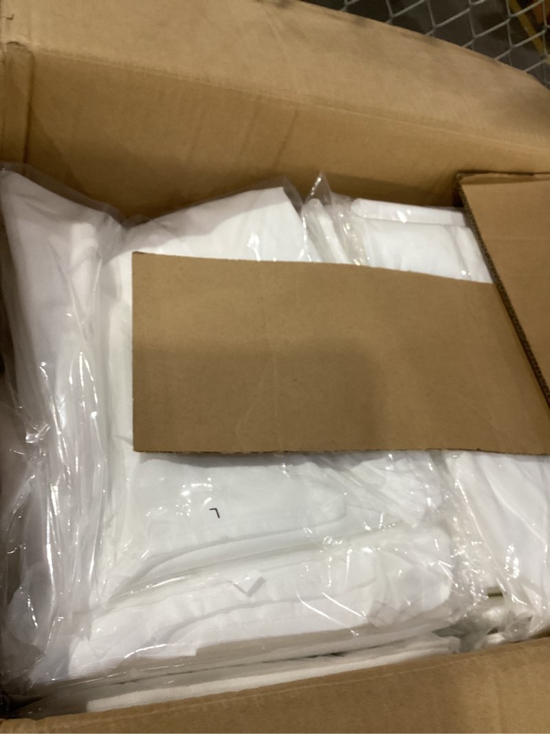 disposable isolation gowns -ppe gowns disposable - knee-length, non-woven, latex free, and fluid-resistant gowns (60, white, l) l white 60