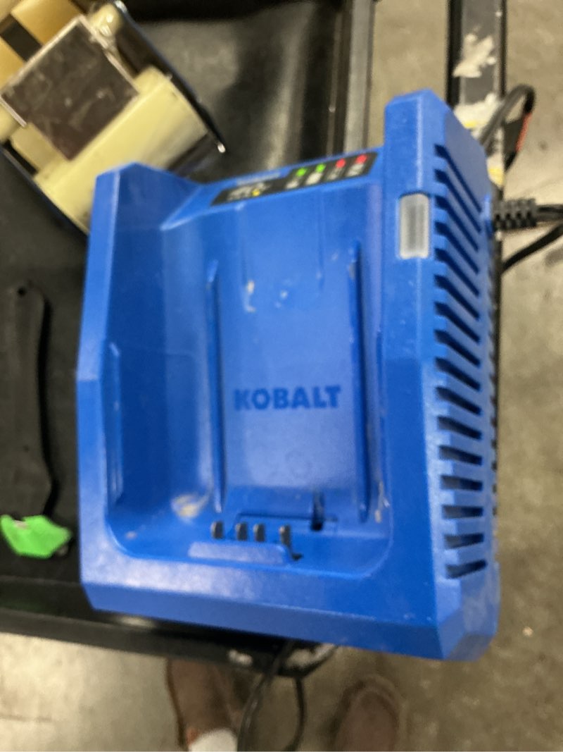 Condition photo showing As Is for 4.0a rapid charger replacement for kobalt 40v battery charger compatible with kobalt 40-volt max kb640-03 kb240-06 kb640-06 kb245-06 kb440-03 power tools battery
