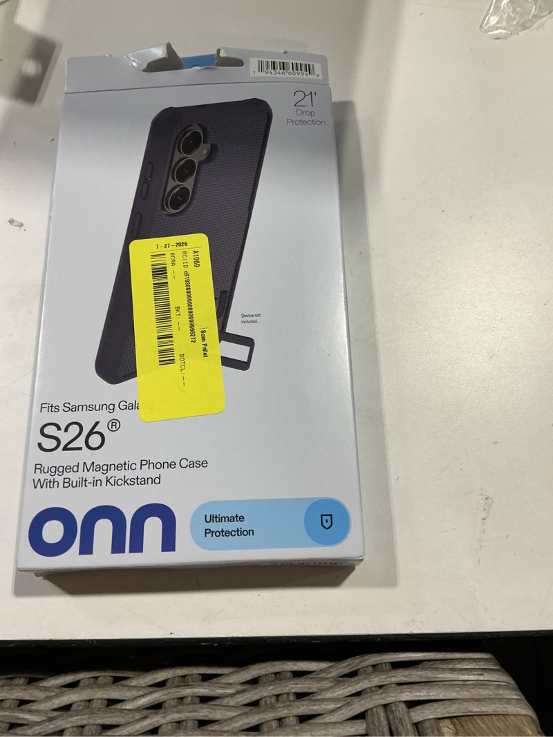 Condition photo showing Good Condition for onn magnetic compatible rugged phone case with kickstand for samsung galaxy s26 - navy blue