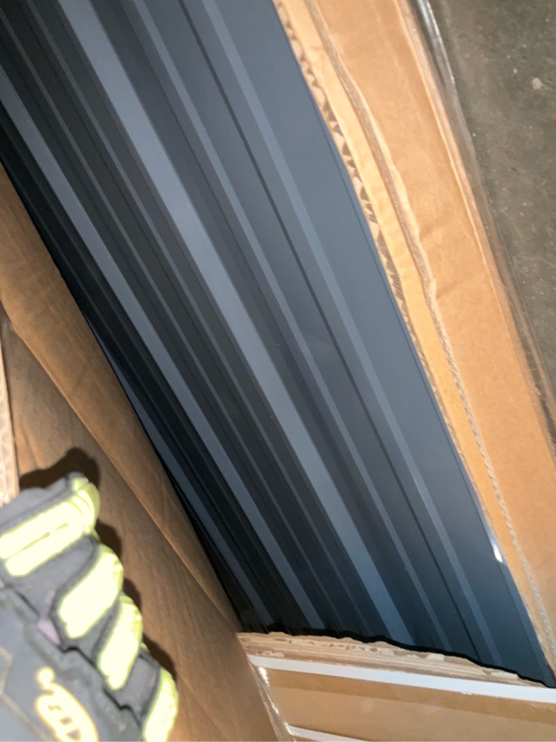 Condition photo showing As Is for metal carport components