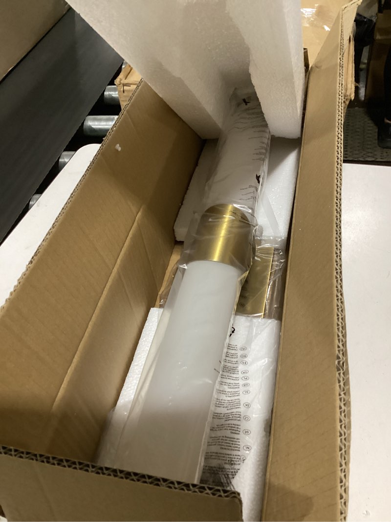 Condition photo showing New/Like New for modern gold wall sconce 22 inch dimmable bathroom sconces 5cct led wall lights with acrylic shade hardwired long vanity lighting fixtures over mirror for bedroom living room gold 22 inch (1 pack)