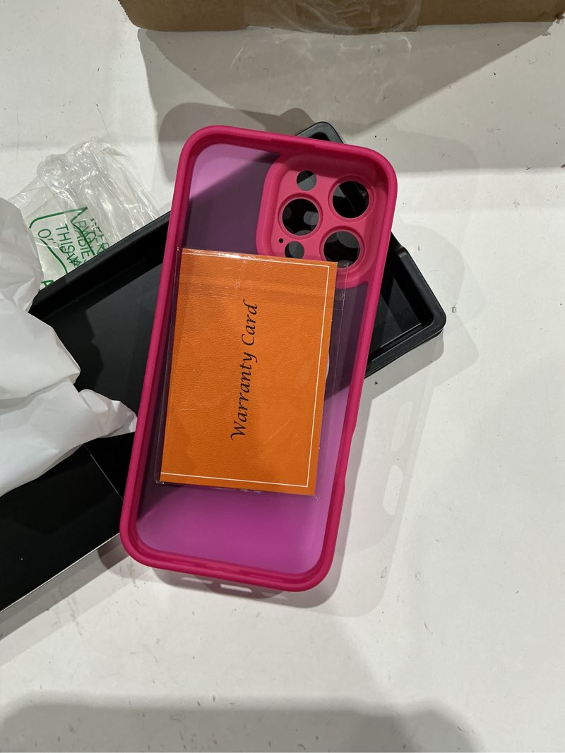 Condition photo showing Good Condition for canshn magnetic compatible with iphone 16 pro max case, upgraded [full camera protection] [compatible with magsafe] [translucent matte] shockproof protective phone case cover 6.9 inch - hot pink iphone 16 pro max (6.9 inch,3 lens) hot pink