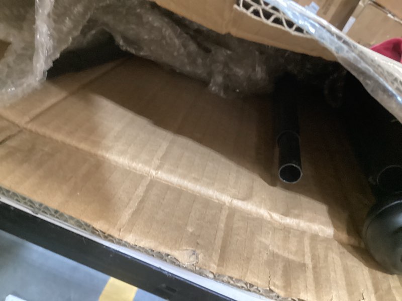 Condition photo showing As Is for Metal Easel Stand with Chain Support for Mirror,58 Inch Iron Adjustable Arts & Crafts Easels,Floor Easels for Display Wedding Sign(Black)