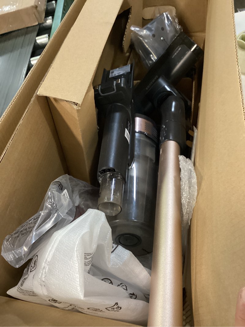 Condition photo showing As Is for Samsung Jet 60 Rose Gold Cordless Pet Stick Vacuum Cleaner (Convertible to Handheld) in Bronze | VS15A6032R7