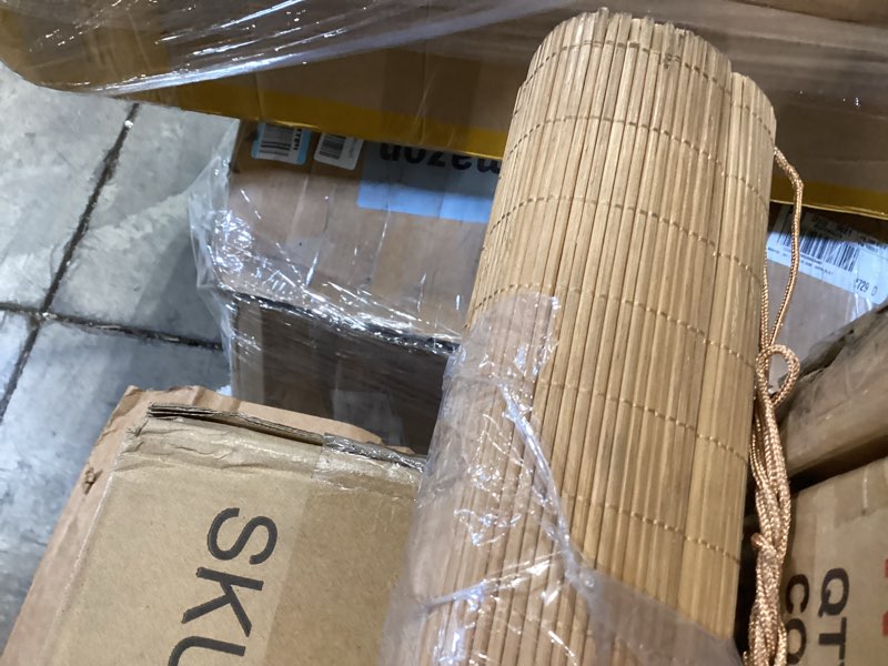 Condition photo showing Good Condition for bamboo shades for outdoor patio, waterproof bamboo blinds, 36" 47" 55" 60" 65" 72" 79" blackout reed roller shades with lifter for porch, patio, yard, windows(natural a,36" w x 48" h) natural a 36"w x 48"h