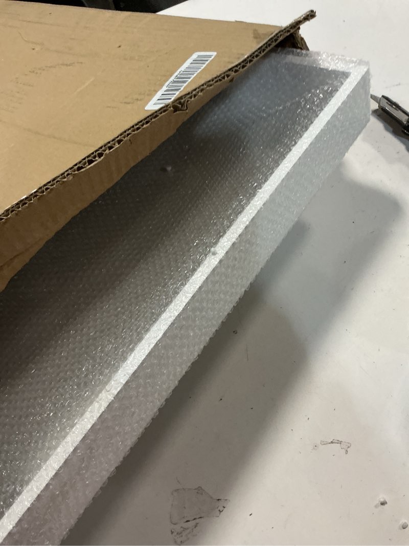 Condition photo showing Good Condition for Hanobe Square Large Ottoman Tray: Modern Extra Large White Serving Decorative Trays with Cutout Handles for Living Room Coffee Table Home, 20" 20.5" x 20.5" x 2" White