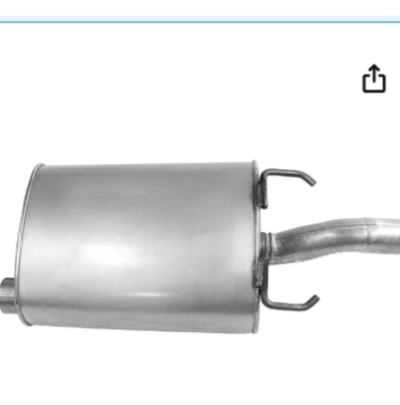 walker soundfx 18982 direct fit exhaust muffler 2.25" inlet (id) 2.25" outlet (od) for pontiac g6