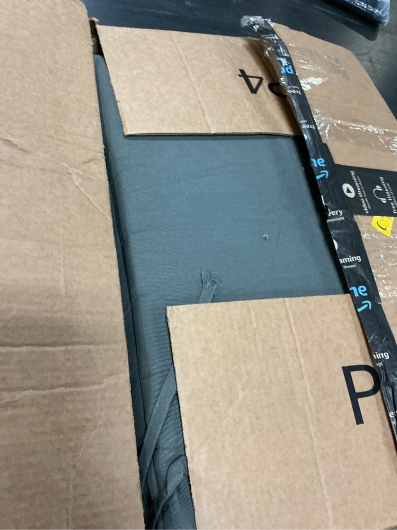 Condition photo showing Good Condition for idee-home Outdoor Bench Cushion Waterproof, Bench Cushions for Outdoor Furniture, Patio Porch Swing Replacement Seat Pad with Ties for Garden Backyard, 48 x 18 Inch Dark Grey Medium Grey 48 x 18 Inch