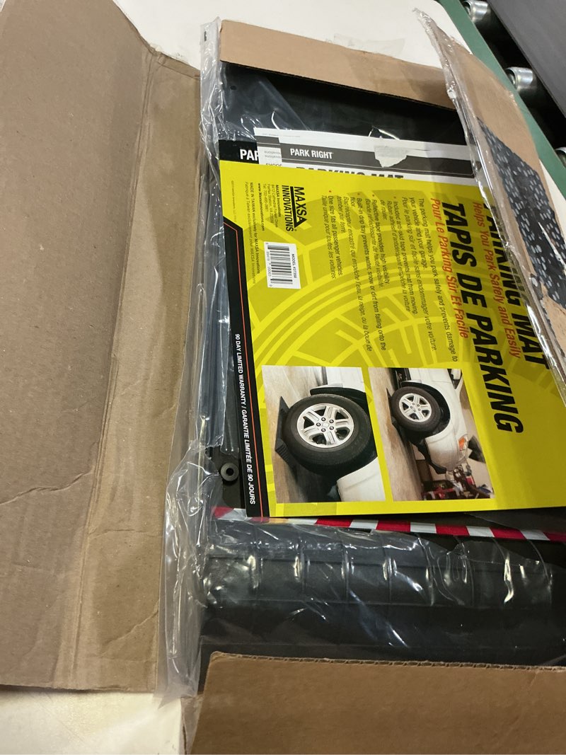 Condition photo showing Good Condition for maxsa 37358 park right 21.5" x 11" x 2" parking mat, black
