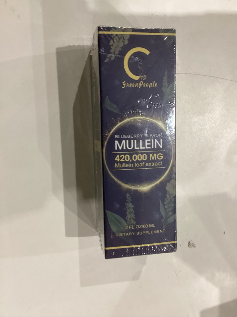 Condition photo showing New/Like New for Mullein Drops for Lungs - Lung Cleanse & Detox - Vegan Mullein Leaf Extract Liquid Tincture, Support for Respiratory, Immune, Digestive System, Natural Herbal Supplement, Non-GMO,2 FL OZ Natural 2 Fl Oz (Pack of 1)
