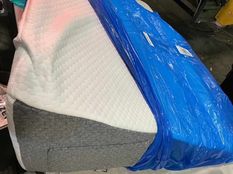 Condition photo showing Good Condition for yojoker wedge pillow for sleeping - 12 inch bed wedge for headboard triangle pillow, memory foam wedges for acid reflux, gerd, snoring, post surgery back pain relief, leg elevation, washable cover white grey memory foam 24x24x12"