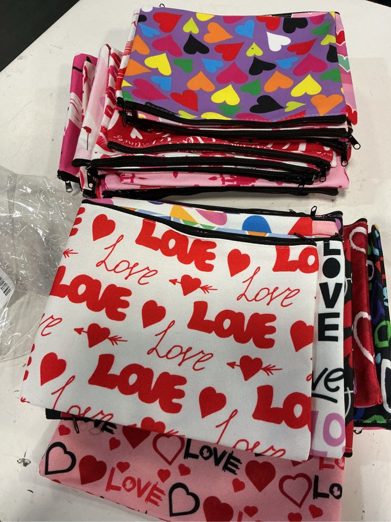 Condition photo showing Good Condition for 48 Pcs Easter Makeup Bags Bulk Canvas Cosmetic Bags, Cute Bunny Egg Toiletry Zipper Pouches, Portable Travel Organizer, Party Favors, Gifts for Women Easter Egg