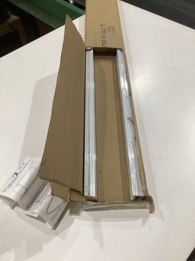 Condition photo showing As Is for aluminum flexible ceiling curtain track – 3ft-13.1ft / 4m bendable wall/ceiling mount rail, smooth glide system for bay windows, rvs, room dividers, showers – easy install & custom fit ['white'] ['3ft-13.1ft'], not exact, similar to stock photo