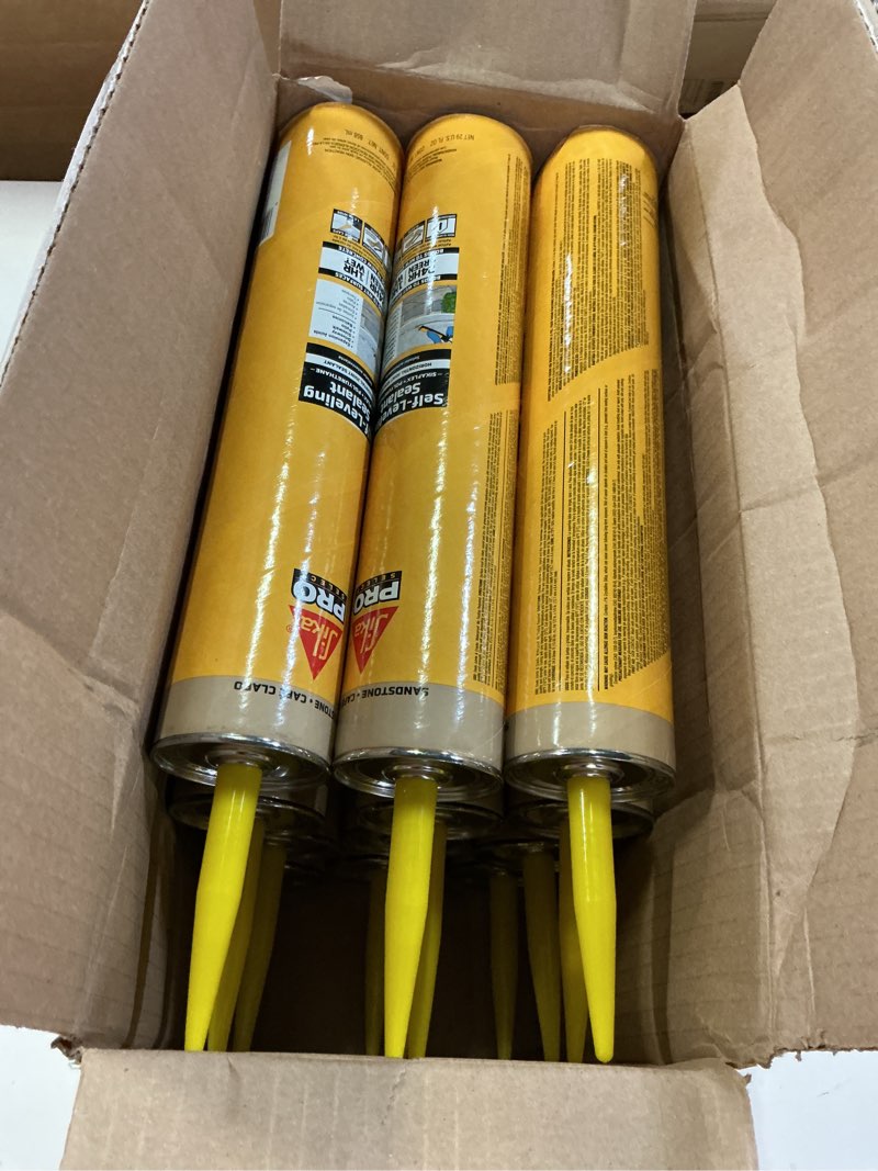 Condition photo showing New/Like New for sikaflex self leveling sealant, gray, polyurethane with an accelerated curing capacity for sealing horizontal expansion joints in concrete, 29 fl. oz cartridge, 12 pack gray 29 fl. oz (pack of 12) sealant