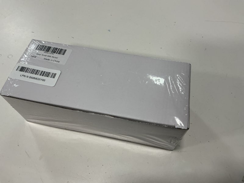 Condition photo showing New/Like New for 52hz smart fingerprint door lock, 3 in 1 finger print door knob with tuya app control & key, auto lock, thumbprint keyless entry door lock for front door, home, apartment, office, satin nickel