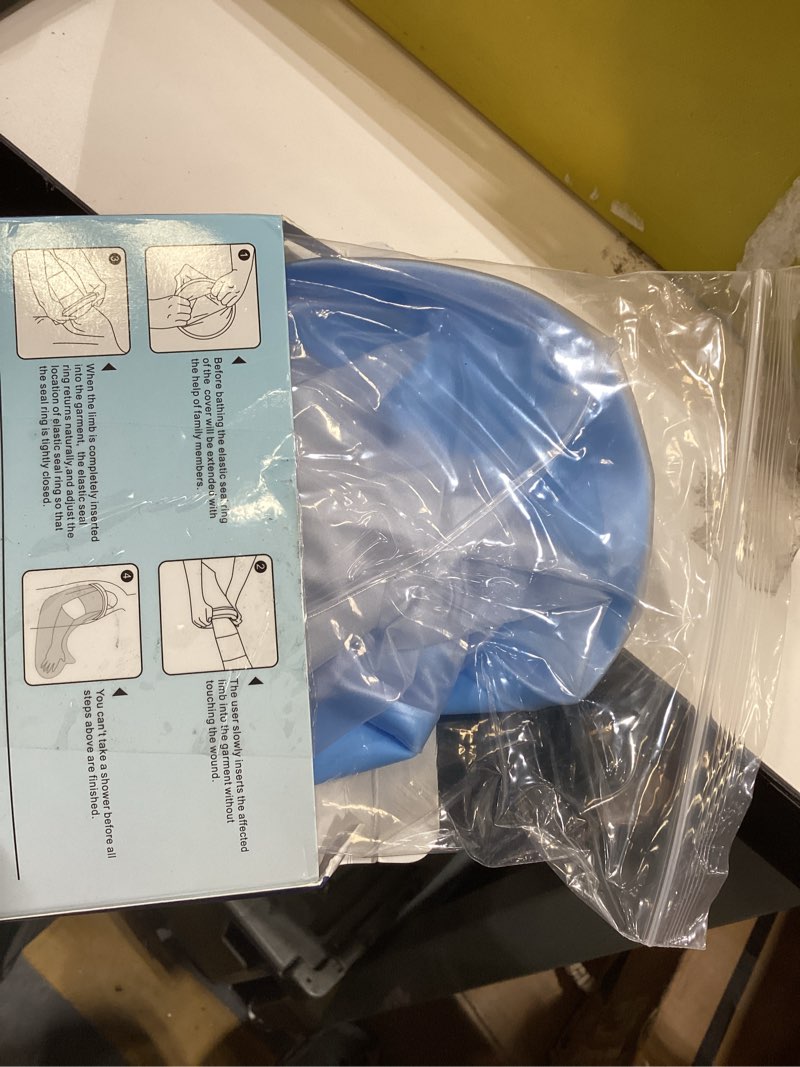 Condition photo showing As Is for Waterproof PICC Line Shower Cover PICC Line Covers for Upper Arm Elbow Reusable IV PICC Line Sleeve Protector for Broken Wound