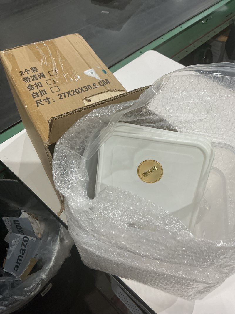 Condition photo showing Good Condition for 4pcs 2 gallon fridge beverage drink dispenser with spigot leak proof lids filter screen juice container sealed plastic lemonade water milk cold hot drink tea jug for parties