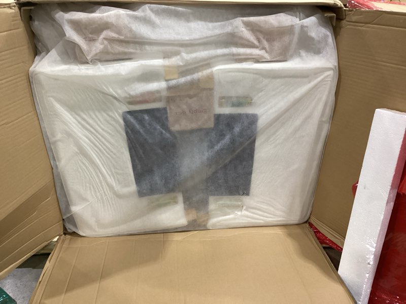 Condition photo showing New/Like New for Serta Ainsley Full Size Convertible Loveseat, 64 x 78 x 19.7 in, Oyster