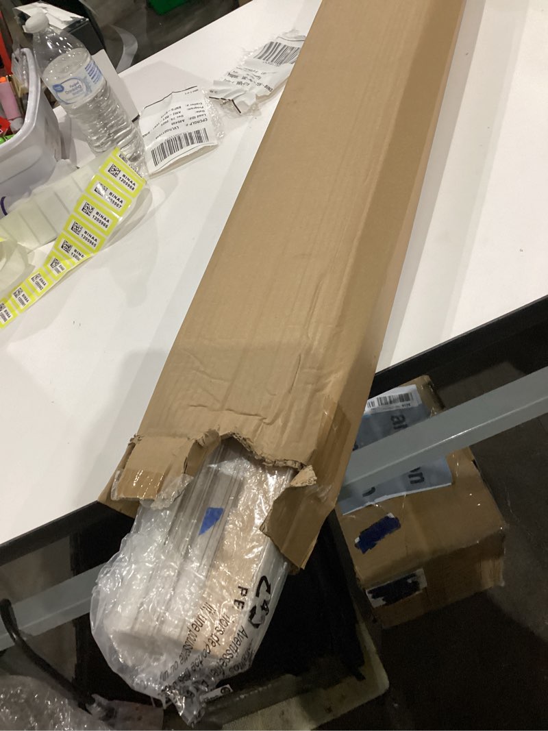 Condition photo showing Good Condition for LazBlinds No Tools No Drill Cordless Bamboo Roman Shades, Light Filtering Window Treatment, Roll Up Bamboo Blinds for Windows 20'' W x 64'' H, Whitewash T Light Filtering-whitewash T 20" W x 64" H