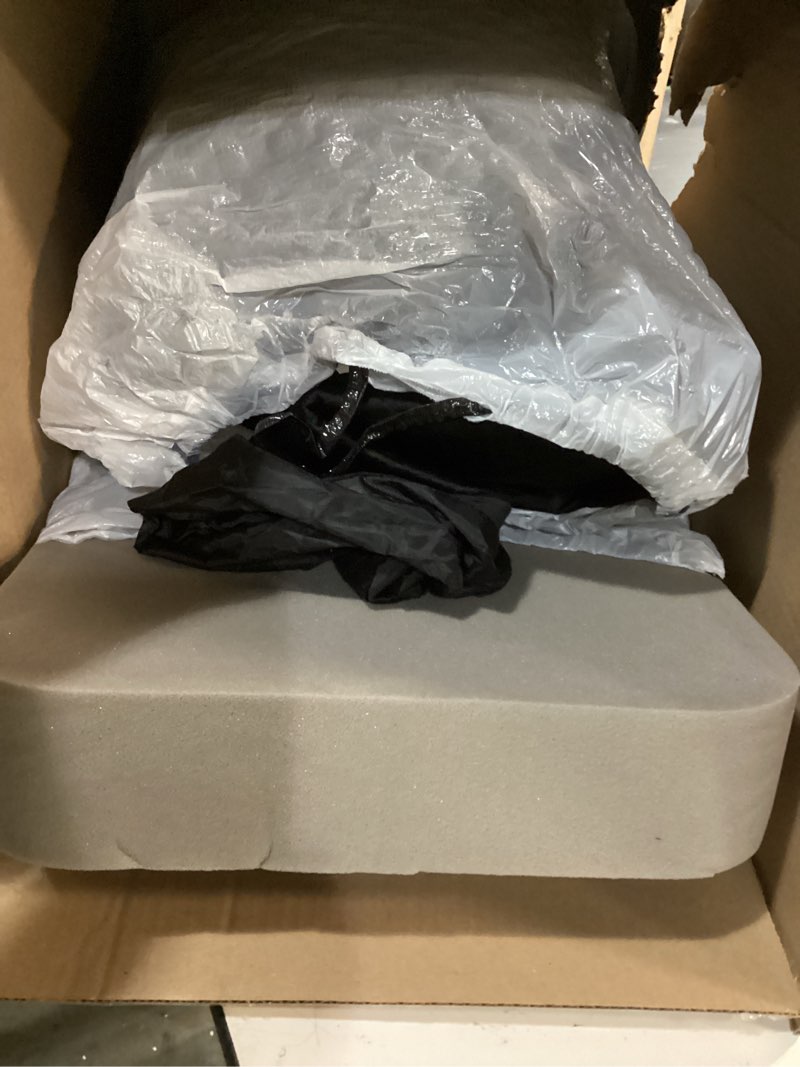 Condition photo showing As Is for Dog Car Seat for Large Dogs up to 60 lbs or 2 Small Dogs with 4" Memory Foam, Medium Pet Booster Seat Cover with Triple Safety Belts, Adjustable Leashes, Detachable/Washable (Dark Black, Large) Dark Black Large