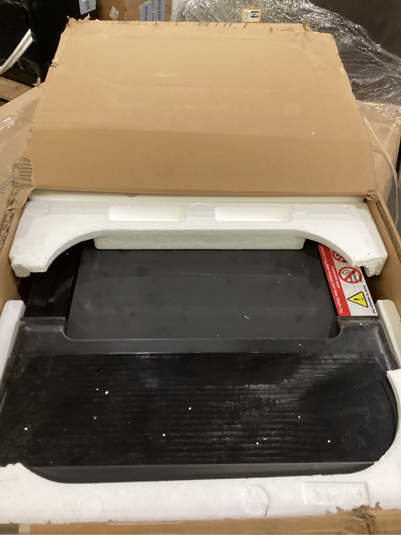 Condition photo showing As Is for walking pad treadmill with 12% 9-level auto incline, 450 lbs capacity rgb led screen, bluetooth speaker under desk treadmill, compact treadmills for home hiking