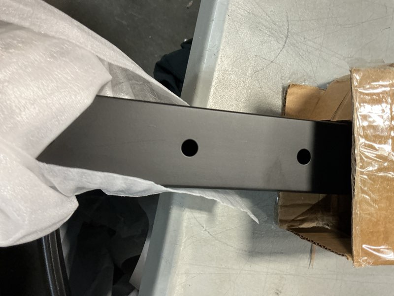 Condition photo showing As Is for (1 piece only) Cable Railing Post - Stainless Steel Square Fence Post for Deck Cable Railing System (36\" Level-drilled-1Pack, Black)