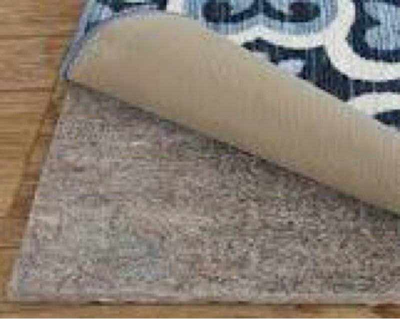 Mohawk Home Non Slip Rug Gripper Dual Surface Pad Rubber 5' x 8' 999 Grey