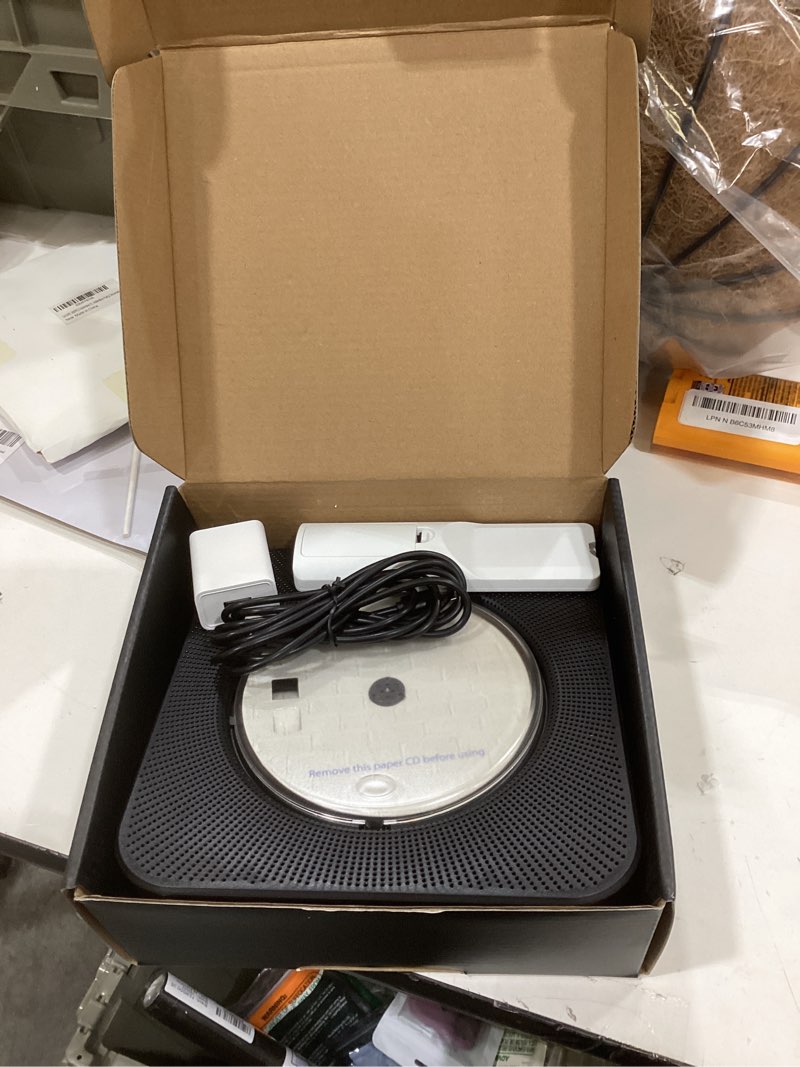 Condition photo showing Good Condition for Gueray Portable CD Player, Bluetooth CD Kpop Player for Desktop with HiFi Sound Speaker, FM Radio CD Music Player for Home with Remote Control, Dust Cover, LED Screen, Support AUX/USB, Headphone Jack Black