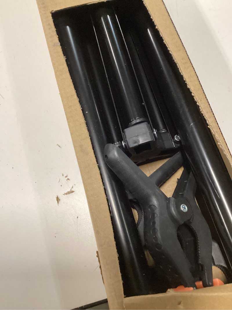 Condition photo showing Good Condition for UTEBIT T-Shape Backdrop Stand Support Kit 6.6x5ft, Adjustable Photo Backdrop Stand with 3 Strong Spring Clamps, Photography Videography Studio Green Screen Backdrop Stand Portable for Parties