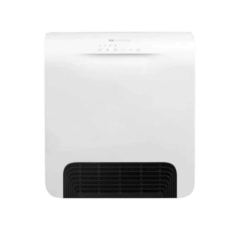 utilitech white modern slimline infrared quartz heater 1500w wall hangable