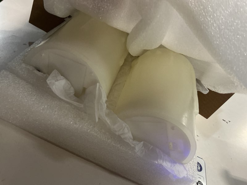 Condition photo showing Good Condition for homemory dripping wax flameless led pillar candles, battery operated with remote control and timer, set of 3, 5" h x 4" w x 6" d d3"h4"5"6" ivory wax