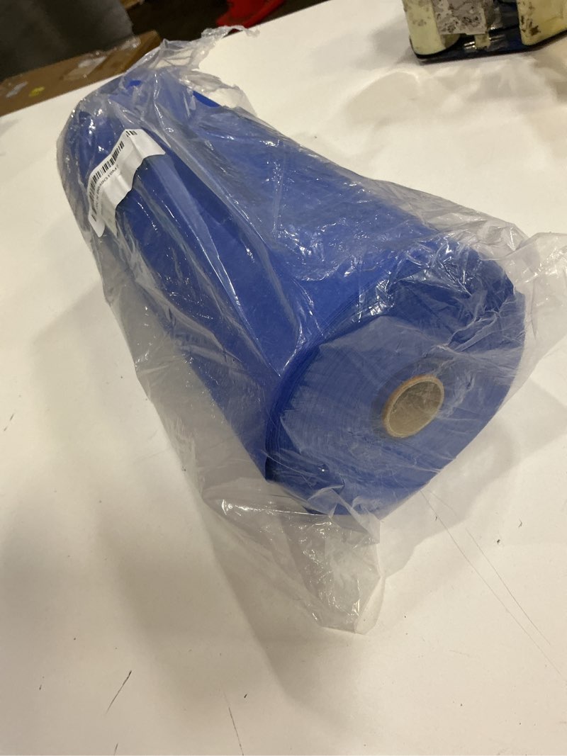 Condition photo showing New/Like New for 54 Inch X 300 Feet Plastic Table Cover Roll Premium Disposable Plastic Tablecloth for All Type/Shape Tables | Picnic, Party, Banquet, Birthdays, Weddings (Blue, 54 Inch X 300 Feet) Blue 3600" x 54" (Rectangular)