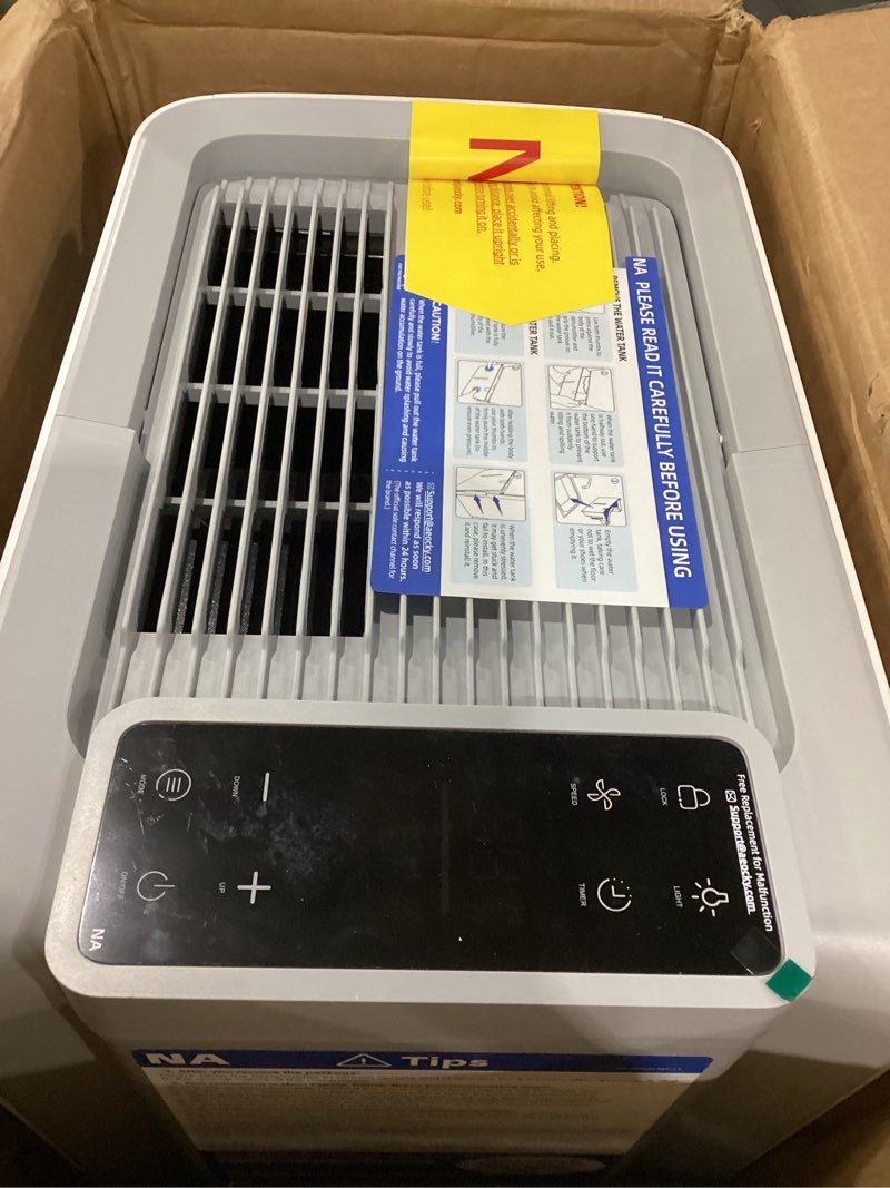 Condition photo showing As Is for not tested aeocky dehumidifer model:boreas-001