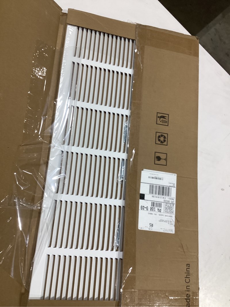 Condition photo showing Good Condition for 30"W x 14"H [Duct Opening Size] Steel Return Air Grille, Air Return Vent Cover for Ceiling and Sidewall - HVAC Air Vent Covers - [Outer Dimensions: 31.75"W x 15.75"H] 30"W x 14"H [Duct Opening]