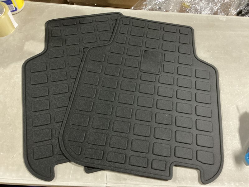 Condition photo showing As Is for 2 piece floor mats