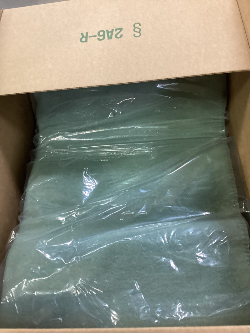 Condition photo showing Good Condition for chubbuck 100% wool blanket camping (60" x 84") - large warm blankets for camping, emergency, outdoor concerts and home use - fire retardant blanket, soft and warm blankets for winter (glacier)