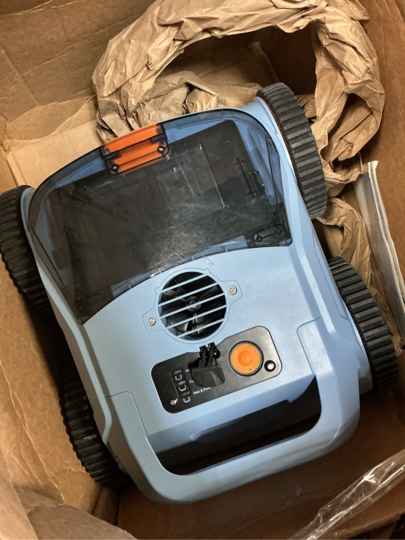 Condition photo showing As Is for (2025 Upgraded) Pool Vacuum for Inground Pools, Cordless Robotic Pool Cleaner with Floor, Wall and Waterline Cleaning, Above & In-Ground Pools up to 2200 sq.ft, Blue