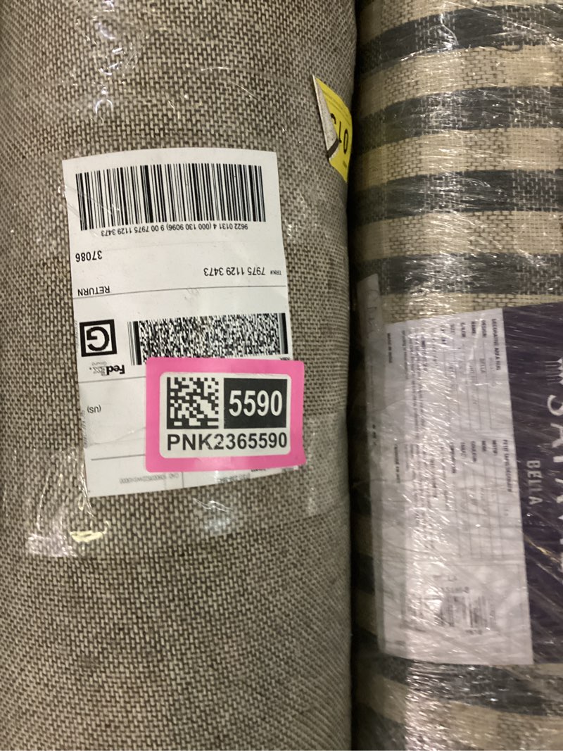 Floral rug wool/cotton hand tufted Garden in Gray/Pink