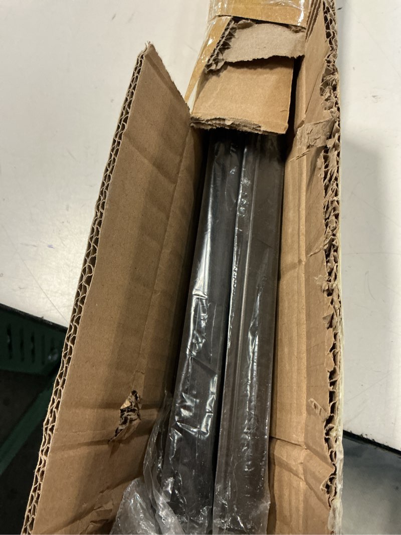 Condition photo showing Good Condition for morningro 6 pcs dual track upright wall shelving system heavy duty support system twin slot shelf rail shelf standards for pantries linen closets laundry rooms(black,47.5 inch) 47.5 inch black