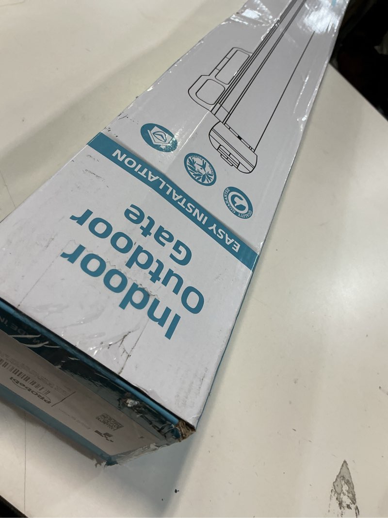 Condition photo showing Good Condition for probebi Retractable Baby, Child & Dog Gates for Stairs, Extends to 54" Wide 34" Tall, Use for Outdoor, Indoor, Hallways, Doorways, Deck, Porch, Black